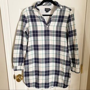 Pendleton flannel tunic dress